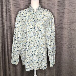 TURRAU XL FLORAL BUTTONUP LONG SLEEVE SHIRT